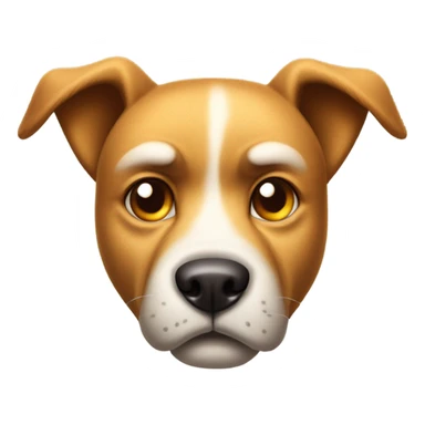 angry dog wearing a hat sticker