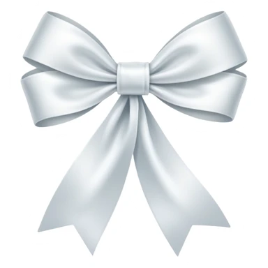 I want a white bow or ribbon sticker