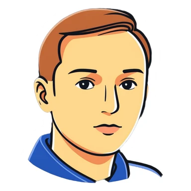 Pavlo Tychyna portrait sticker