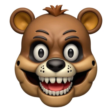 The head of Freddy Fazbear of five nights at Freddy sticker
