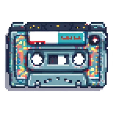 a cassette tape sticker