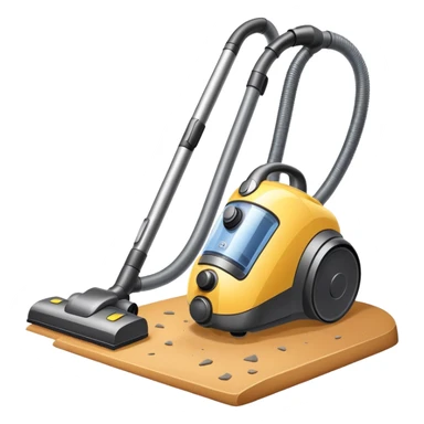 vacuum cleaner cleaning a floor sticker