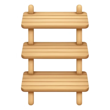 a small stand with horizontal shelves sticker