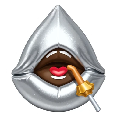 Glittery Hershey’s kiss (no face)  sticker