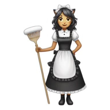 maid catgirl sticker