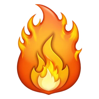 chrome orange fire 🔥  sticker