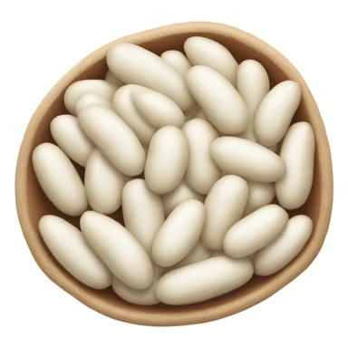 One White bean sticker