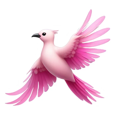 Pink bird  sticker