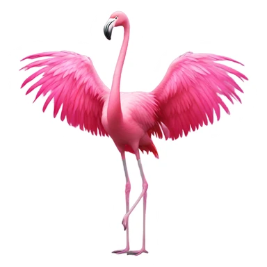 Flamingo cha cha dancing sticker