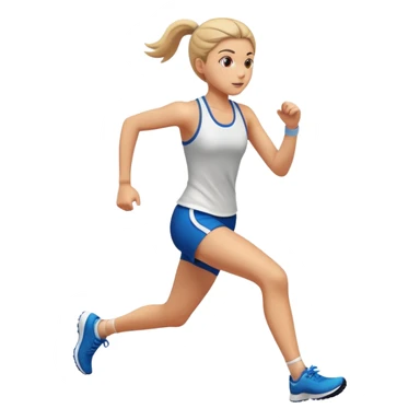 girl running sport activity  sticker