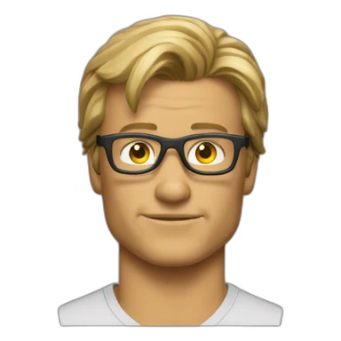 MacGyver à lunettes sticker