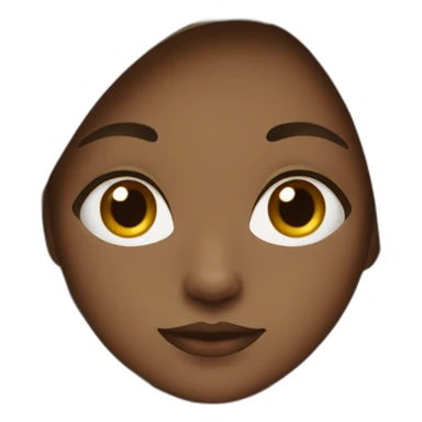 Darker girl with medium hair  sticker