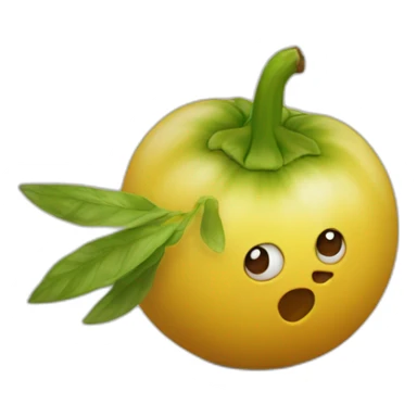 zanahoria regando manzano sticker