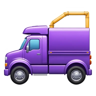Purple truck, side view. sticker