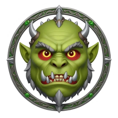 warcraft orc faction emblem sticker