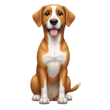 Dog sit down sticker