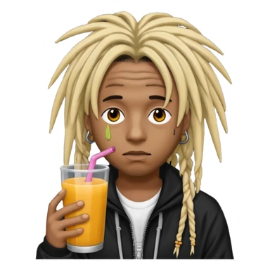Juice wrld 999 Emo rapper with dreads  sticker