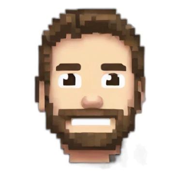 Mr beast pixelart logo sticker