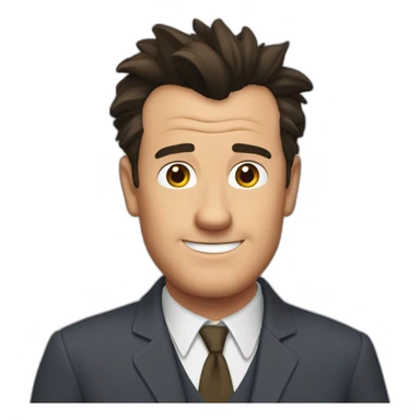 Chandler bing saying hello sticker
