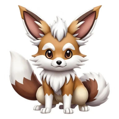 Furret-Lycanroc-Eevee-Hybrid (Full body) sticker