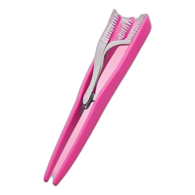 Pink tweezers for eyelash extensions  sticker