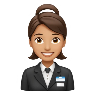 hotel receptionist sticker