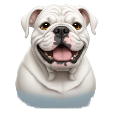 White English Bulldog sticker