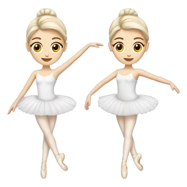 white skin ballerina sticker