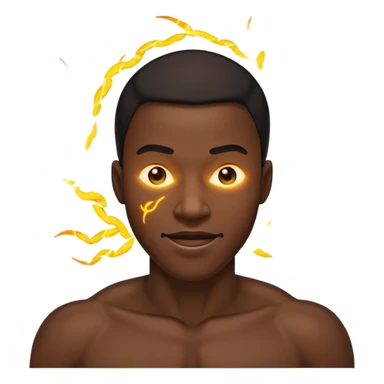 electric bending black man sticker