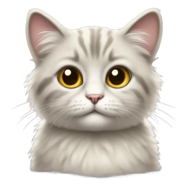 shy cat  sticker