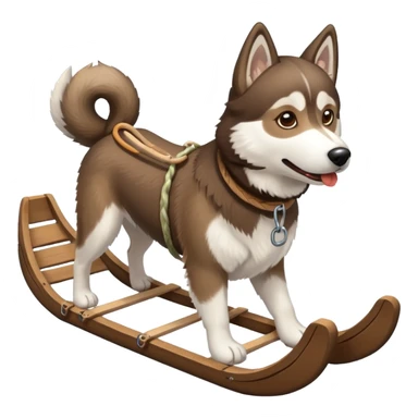 dog sled sticker