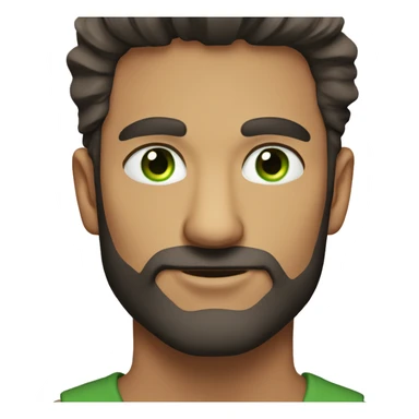 Green eyes guy with barba sticker