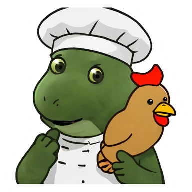 teddy bear holding chicken wing  sticker