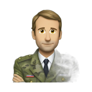 macron camouflage sticker
