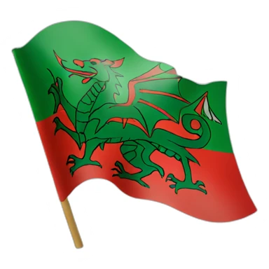 Wales flag sticker