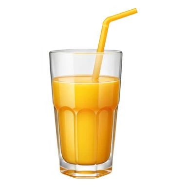 yellow juice in glass sticker
