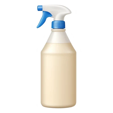 surface cleaner bottle, cream colored, white cap, without spray sticker