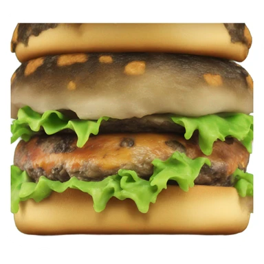 moldy hamburger  sticker
