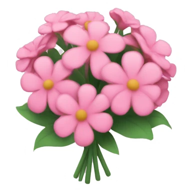 pink flower bouquet sticker