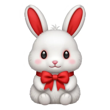 Peluche lapin noel cute sticker