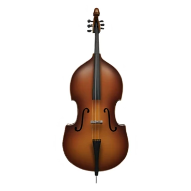 Upright double bass sticker
