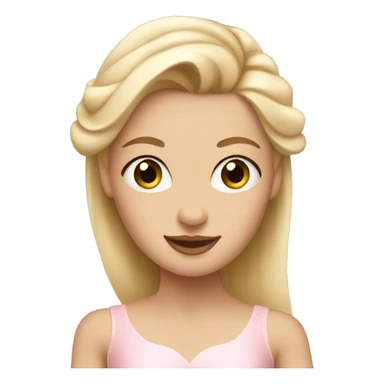 Blonde ballerina sticker