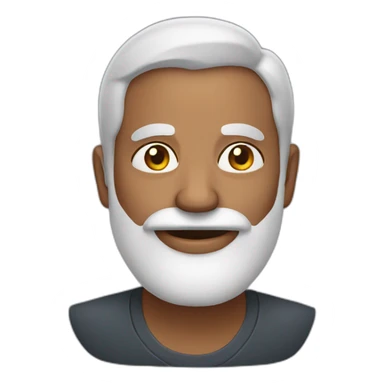 mature indian man with white beard sticker