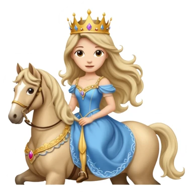 princess horse sticker
