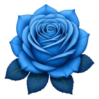 Blue rose emoji sticker