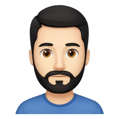 35 yaş hafif sakallı siyah saç beyaz ten erkek sticker