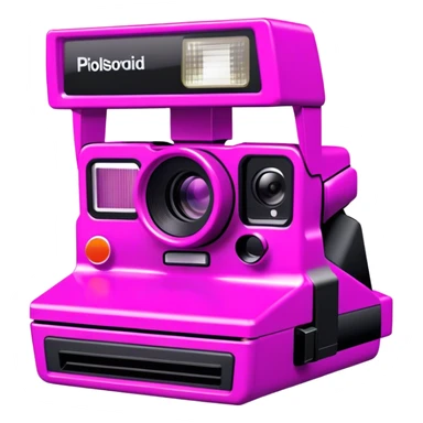 Pink, black, and purple Polaroid 637 Spice Cam camera sticker