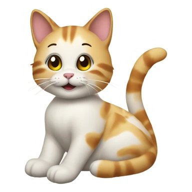 Cat smoking grass on the beach  sticker