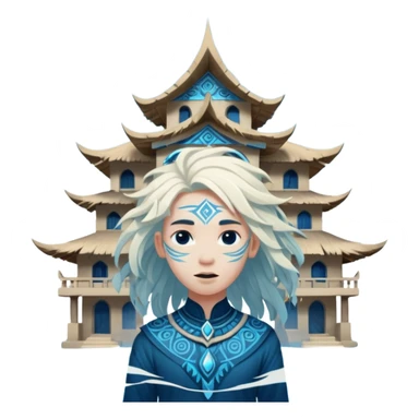 air elemental flying tribe house sticker