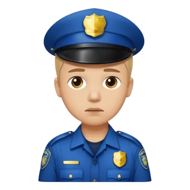 Corazón roto tipo policia sticker